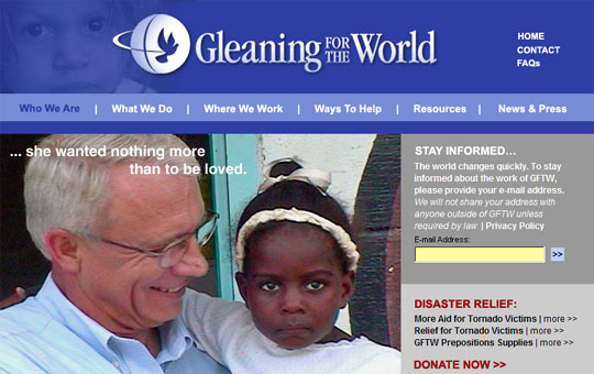 Rev. Ron Davidson, Founder of Gleaning for the World