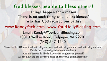 God blesses people to bless others!