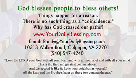 God blesses people to bless others!